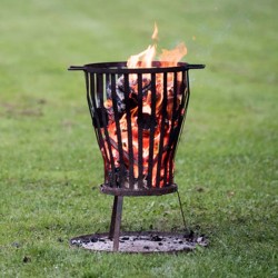 Feuersäule, Schale & Kuggel für die Terasse & Balkon